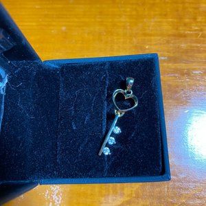 Gold "Key to My Heart" Pendant